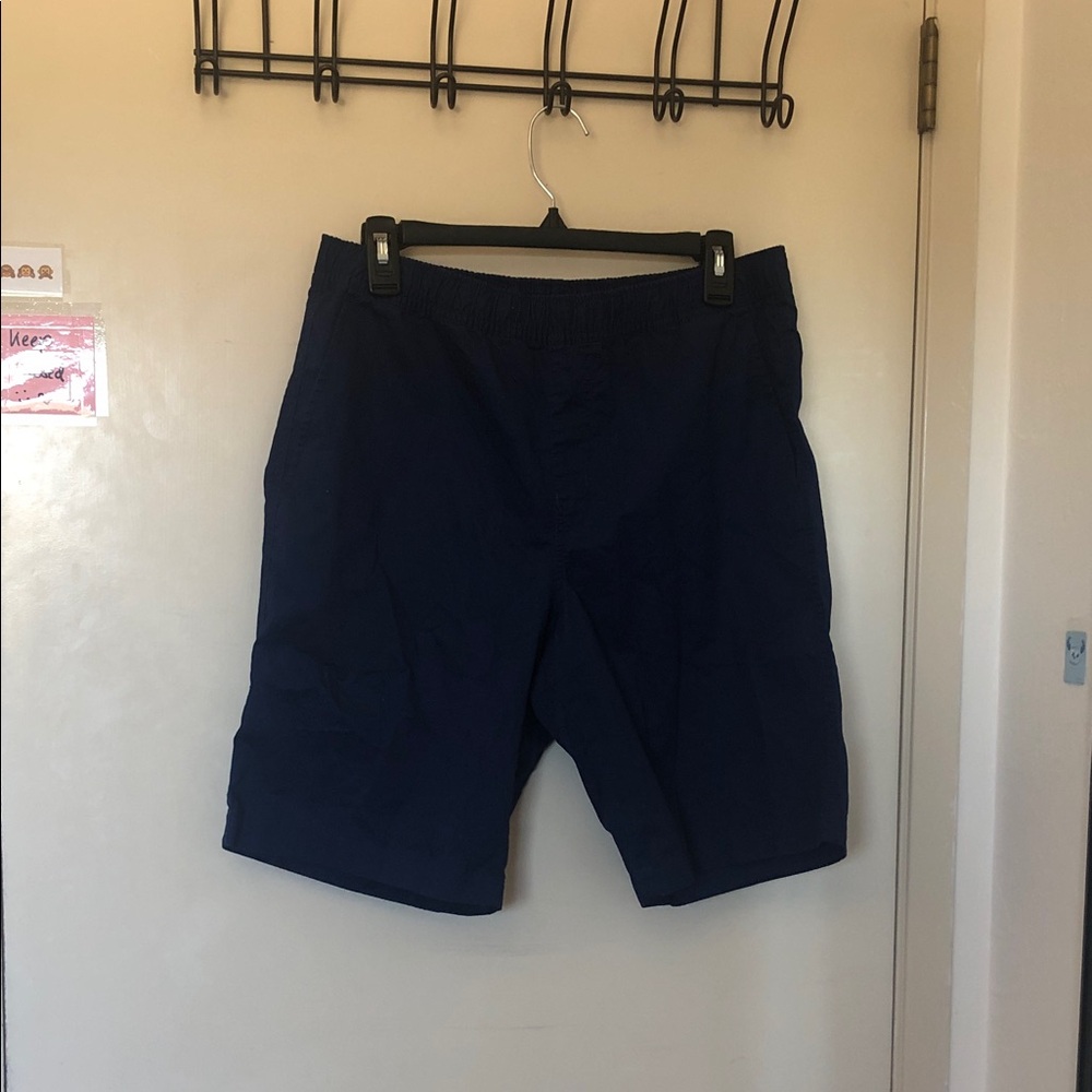 Uniqlo Men's Dark Blue Flat Front Shorts